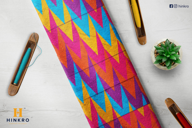 Blue, Orange, Gold, Pink and Purple kente Blue, Orange, Gold, Pink and Purple kente