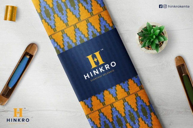 Blue, gold and Green yellowish orange kente Blue, gold and Green yellowish orange kente