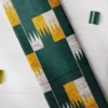 Green, Gold and White with shimmering kente Green, Gold and White with shimmering kente