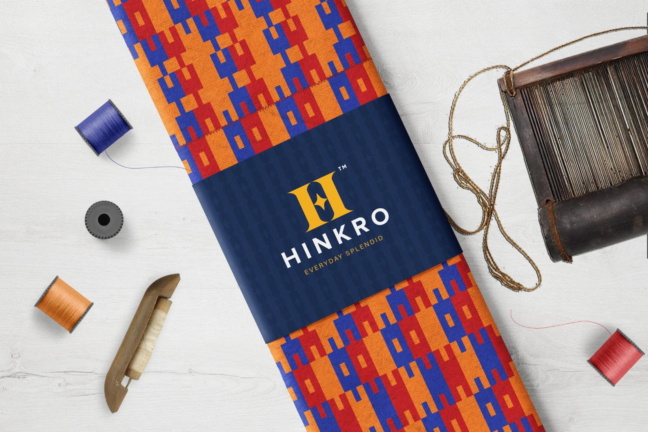 Orange, Red and Blue kente Orange, Red and Blue kente