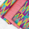 Peach, Purple, Yellow and Aqua kente Peach, Purple, Yellow and Aqua kente