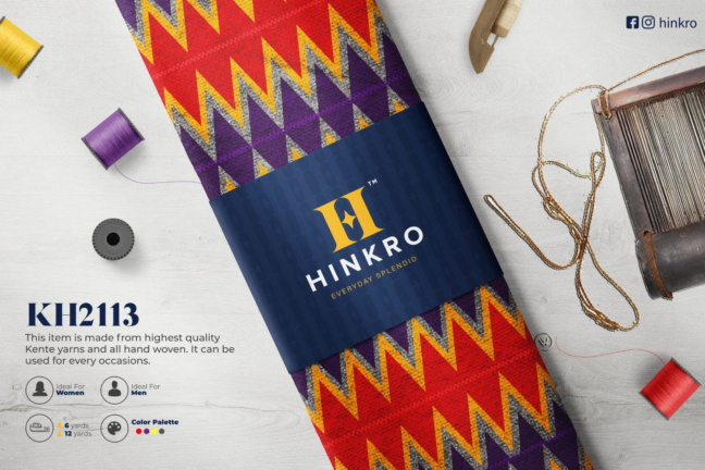 Red, Gold, Ash and purple kente Red, Gold, Ash and purple kente