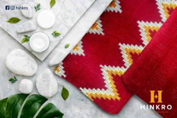 Red, Gold and White kente Red, Gold and White kente