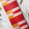 Red, pink, and Yellowish Gold with shimmering kente Red, pink, and Yellowish Gold with shimmering kente