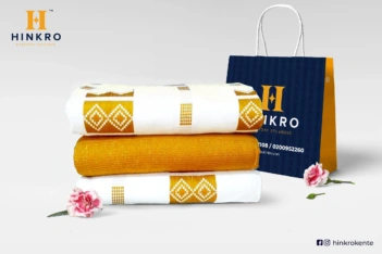 White and Gold kente White and Gold kente