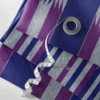 bluish white, Purple and Blue black kente bluish white, Purple and Blue black kente